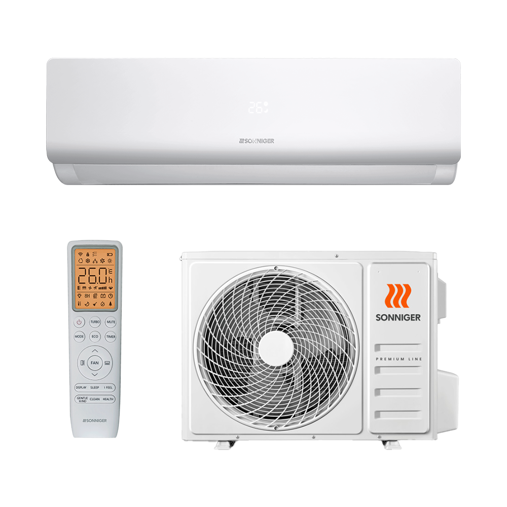 Klimatyzator SONNIGER Split SX 3,4 kW WiFi – zestaw jednostki wewnętrznej i zewnętrznej - obrazek 1