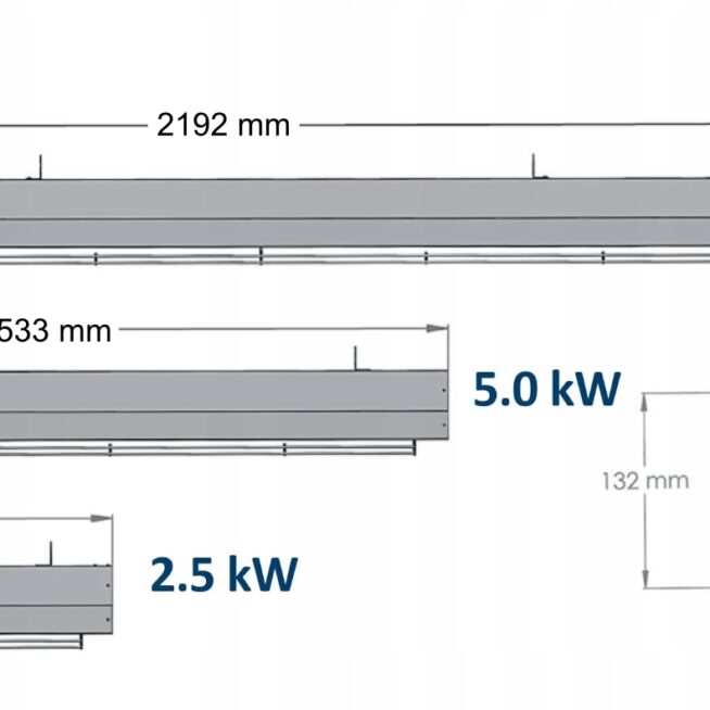 Promiennik elektryczny 2,5 kW sWAVE - obrazek 4